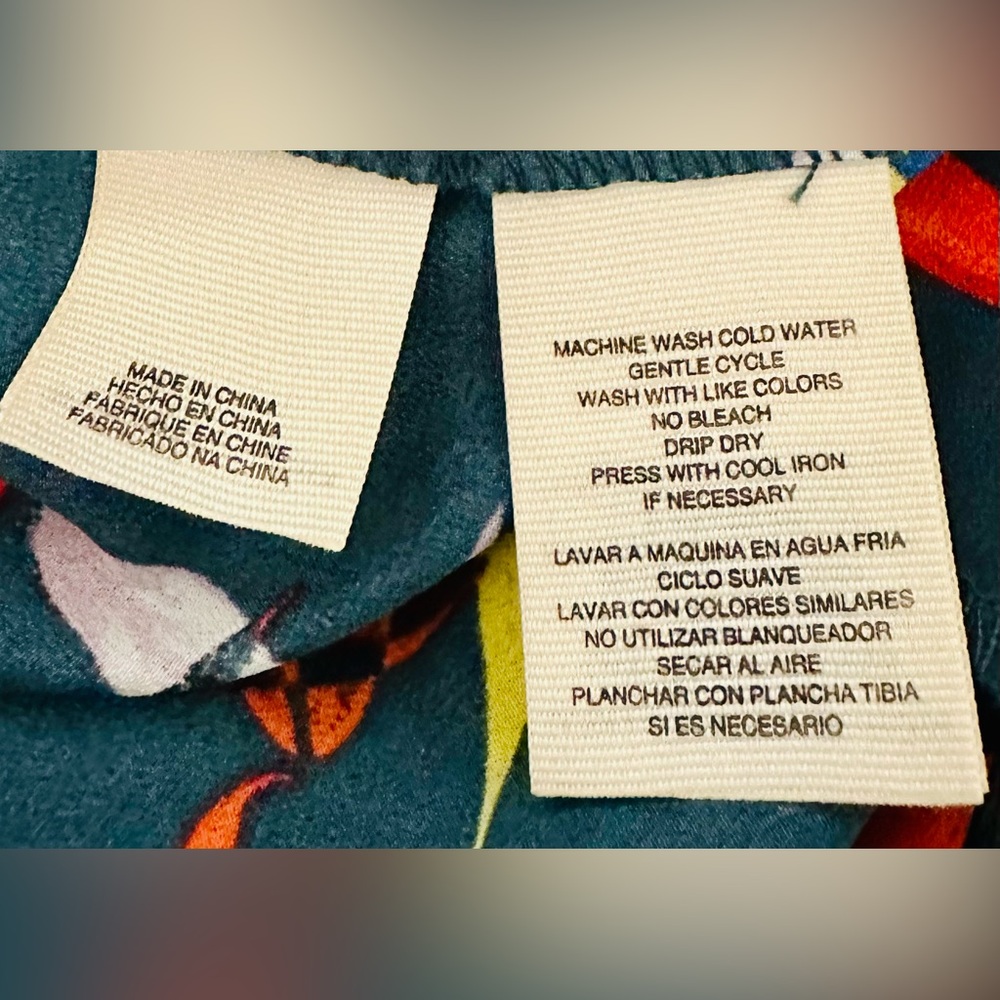 RACHEL Rachel Roy Leaf Print Tie Front or Back Sleeveless Midi Dress - Picture 6 of 8